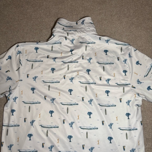 Barstool Golf All Over Print Polo Shirt XL Beach Surf Golf Performance - Picture 11 of 15